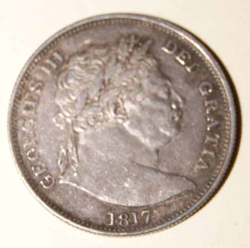 1817 half crown, George III. Total approximate weight 14g