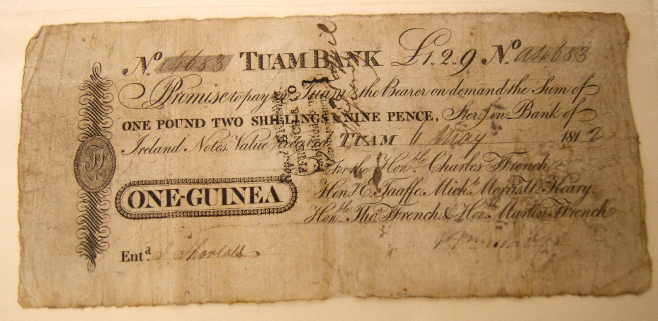 Bank notes - Taum Bank. Three notes to include 1814 four Guineas, 1812 three Guineas and 1812 one