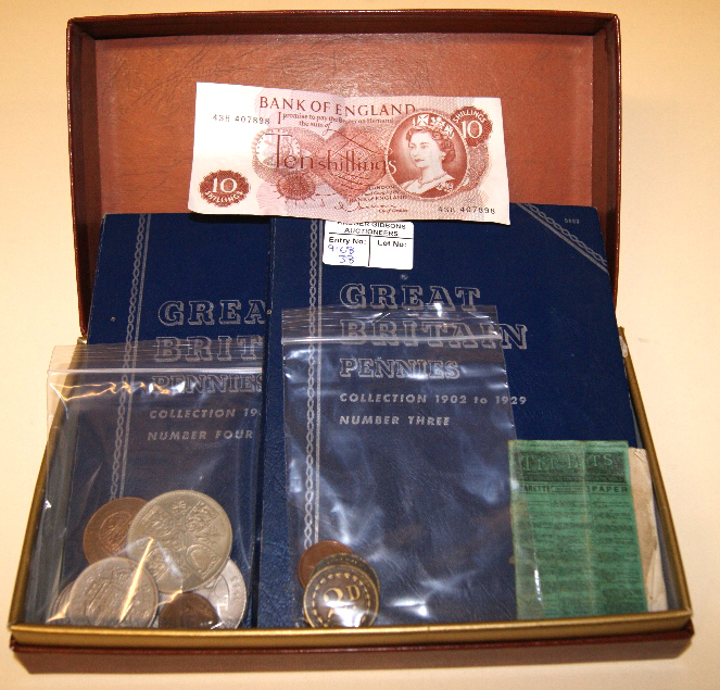 Interesting numismatic tokens and coins, to include a 1668 Half Penny (reformed), Liberal Club