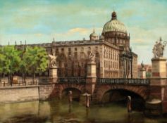 O. R. Juling Künstler des 20. Jahrhunderts - Das Berliner Stadtschloss - Öl/Lwd. 60 x 80 cm. Bez. r.