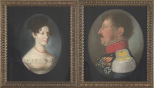 Porträtist des Biedermeier - Bildnispaar Johanna Emilie und Gottlieb Franz Gustav Kalau vom Hofe -