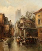 Clifford Montague Britischer Künstler des 19. Jahrhunderts - Blick auf die Kathedrale von Rouen -