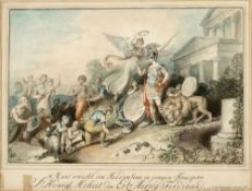 Johann Heinrich Ramberg 1763 Hannover - 1840 Hannover - "Mars erweckt den Heldensinn in jungen