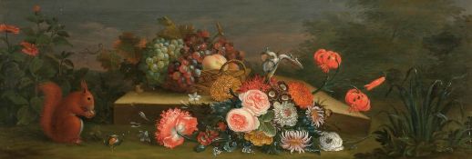 Heinrich Christoph Pickhardt 1699 Gr.-Salze - 1767 Wolfenbüttel - Großes Stillleben mit Blumen,