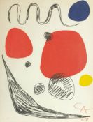 Alexander Calder 1898 Lawton/Pennsylvania - 1976 New York - "Red, blue and yellow spheres" -