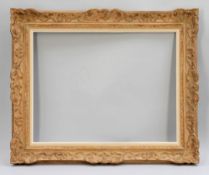 Impressionistenrahmen 2. Hälfte, 19. Jahrhundert. Holz. Lackiert. Außen 85 x 69 cm. Innen 67 x 52