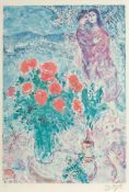 Marc Chagall 1887 Witebsk - 1985 St. Paul de Vence nach - "Fleurs d'amour" - Granolithografie/