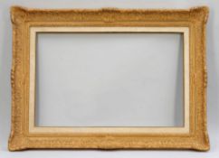 Impressionistenrahmen 2. Hälfte, 19. Jahrhundert. Holz. Lackiert. Außen 96,5 x 71 cm. Innen 74,5 x