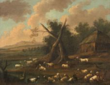 Philipp Peter Roos 1651 Frankfurt a.M. - 1705 Tivoli/Rom attr. - Schafe und Ziegen in der Campagna -