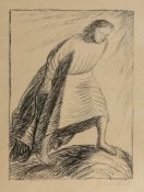 Ernst Barlach 1870 Wedel/Holstein - 1938 Rostock - "Demut" - Lithografie/Papier. 29,5 x 22 cm, 36