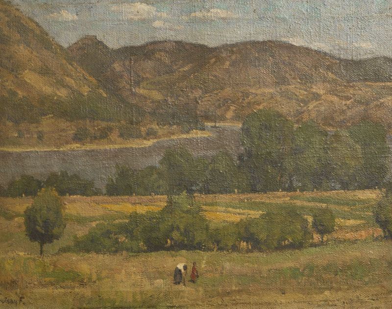 Krutsay, Ferenc (1868 - 1924), Öl/Lw, ungar. Landschaft, li. unten sign. Ca. 54 x 68 cm.
