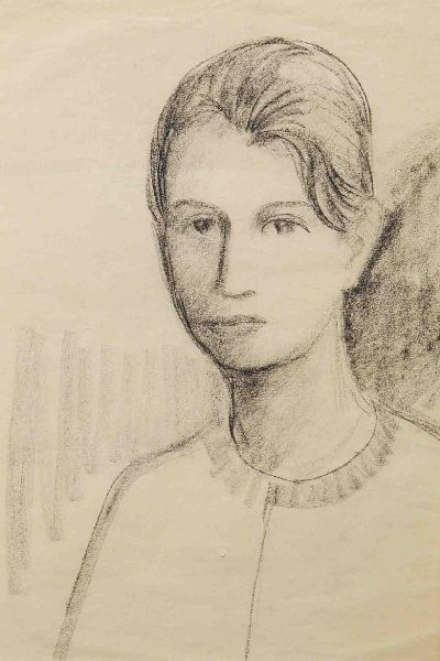 Bela Adalbert Czobel (1883, Budapest-1976, ebenda) Bleistiftzeichnung, Porträt einer Frau, ca. 61