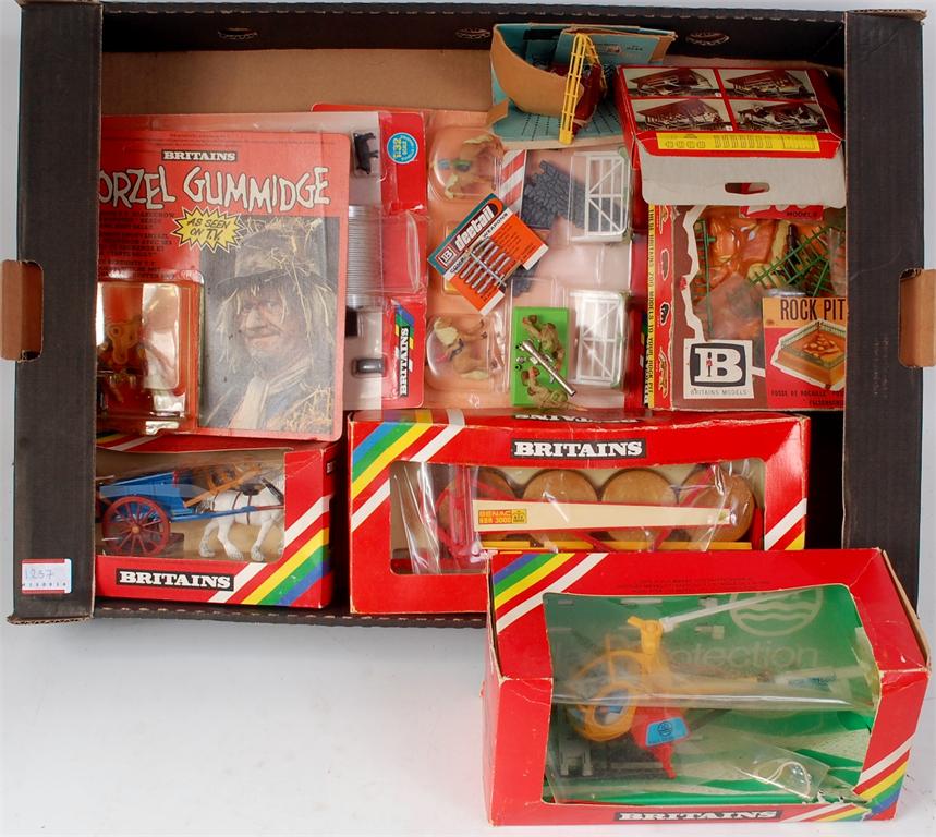 Britains Farm, Deetail, Wild west and television related diecast, plastic figure and accessory group