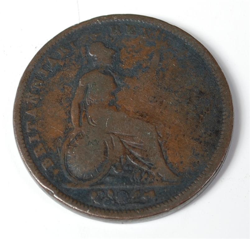 Great Britain, 1827 penny, George IV above date, rev. seated Britannia (gF) (1) - Image 2 of 2