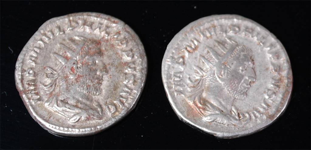 Roman, Philip I (Philip the Arab) 244-249AD AR antoninianus (VF) together with one other (VF) (2)