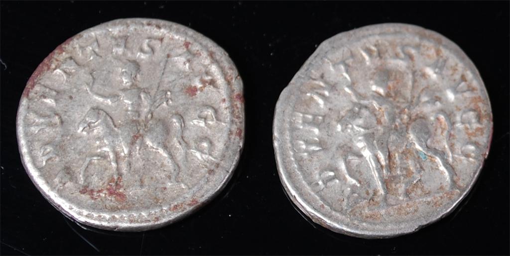 Roman, Philip I (Philip the Arab) 244-249AD AR antoninianus (VF) together with one other (VF) (2) - Image 2 of 2