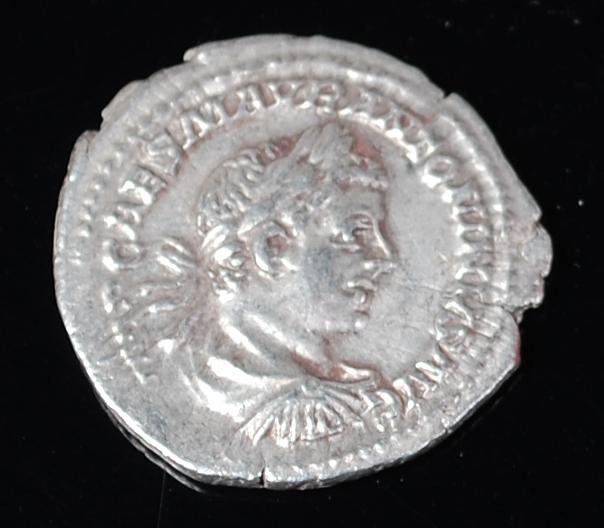 Roman, Antoninus 138-161AD AR denarius, obv. bust facing right, rev. Mars Victory standing and