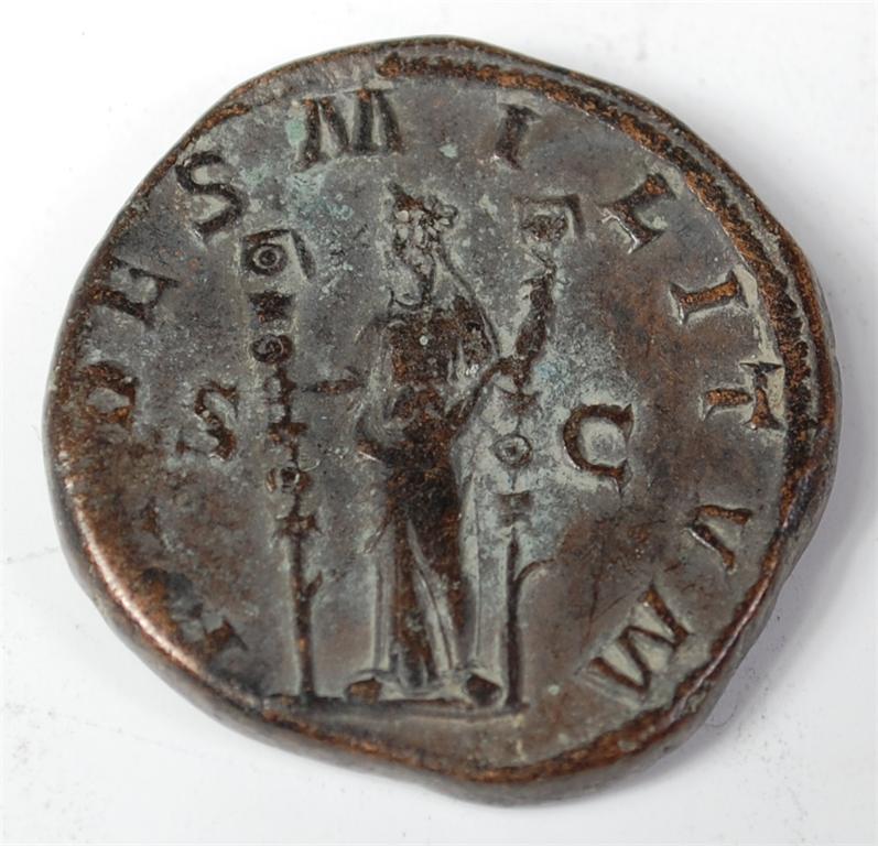 Roman, Maximinus Pius 235-238AD AE sestertius Rome mint, obv. laureate, draped and cuirassed bust, - Image 2 of 2