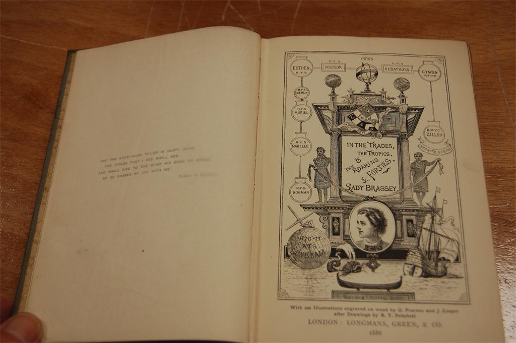 BOX; Lady Brassey - Sunshine and Storm... London 1881; In the Trades and the Tropics... 1886; and - Image 3 of 8
