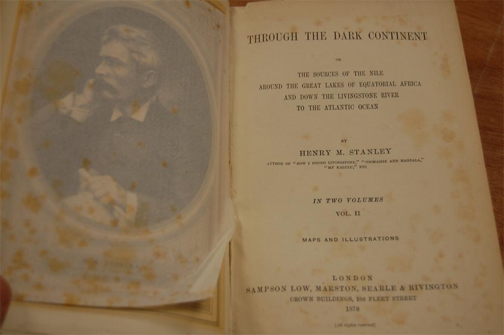 STANLEY Henry Morton - In Darkest Africa, London 1890, 3rd edition, 8vo, spine cloth split vol.I, - Image 4 of 4