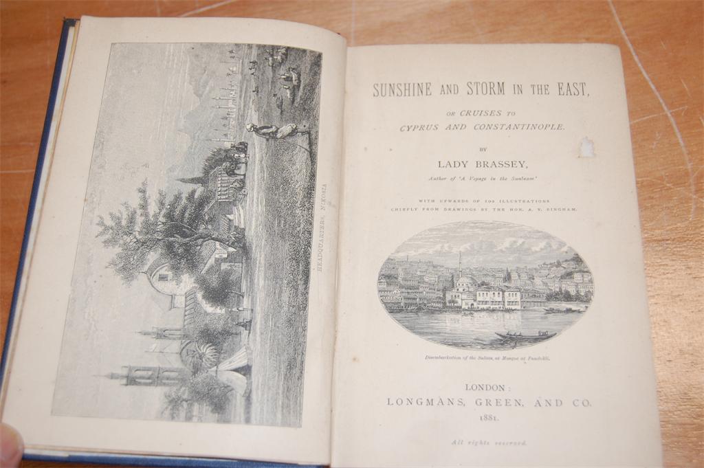 BOX; Lady Brassey - Sunshine and Storm... London 1881; In the Trades and the Tropics... 1886; and - Image 6 of 8