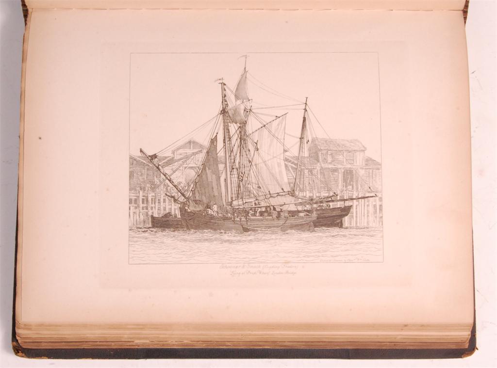 COOKE E.W. - Fifty Plates of Shipping and Craft, London 1829, leather bound **with extra section - Image 3 of 3