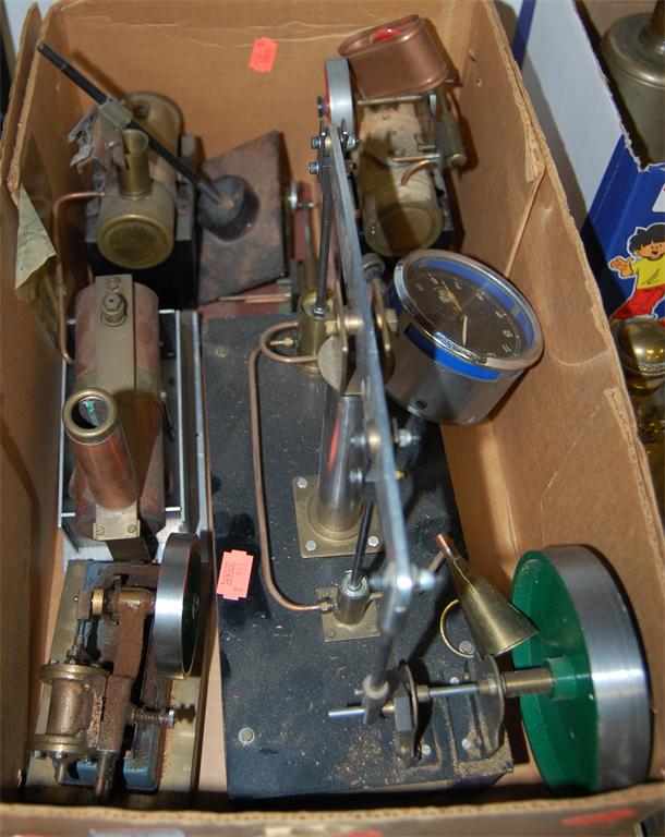 Assorted spirit fired stationary engines and a beam engine