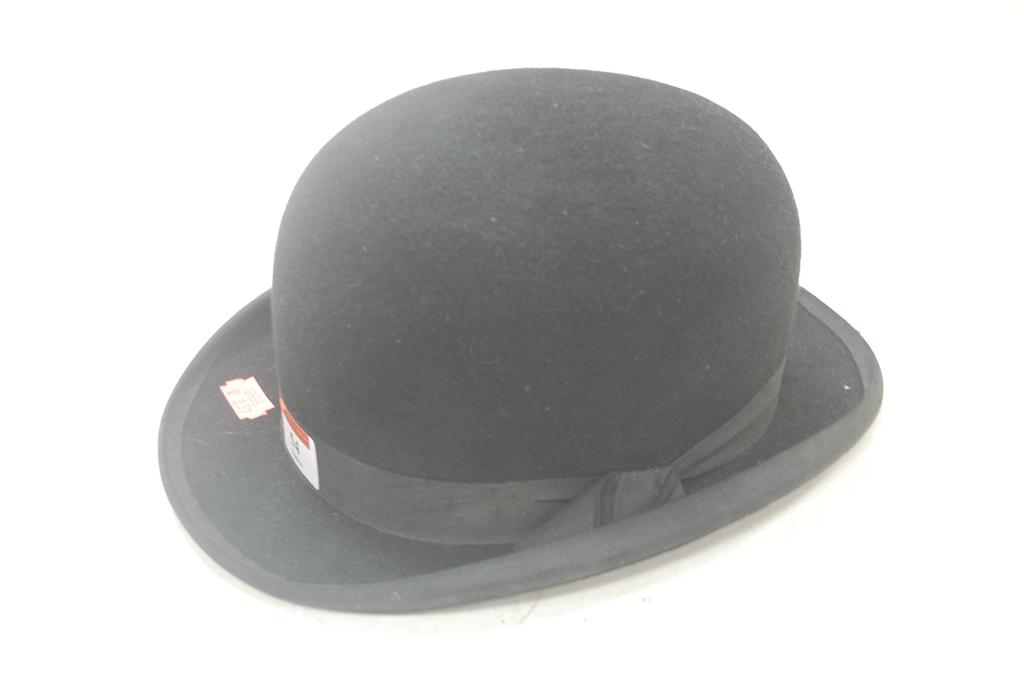 A Locke & Co of St James's Street, London, velvet bowler hat