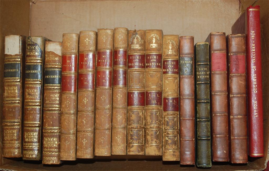 BULWER-LYTTON Edward, Devereux, 1829, 3vols; Night and Morning, 1841, 3vols, Zaroni 1842 3vols; My