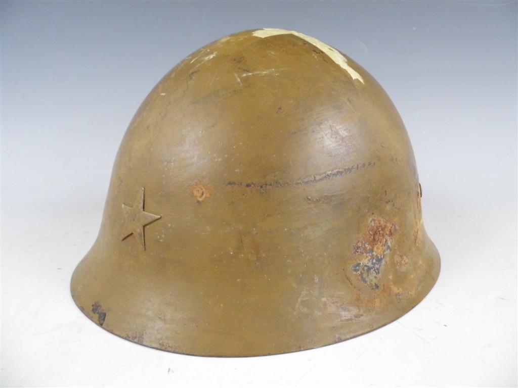 An Imperial Japanese Army steel helmet