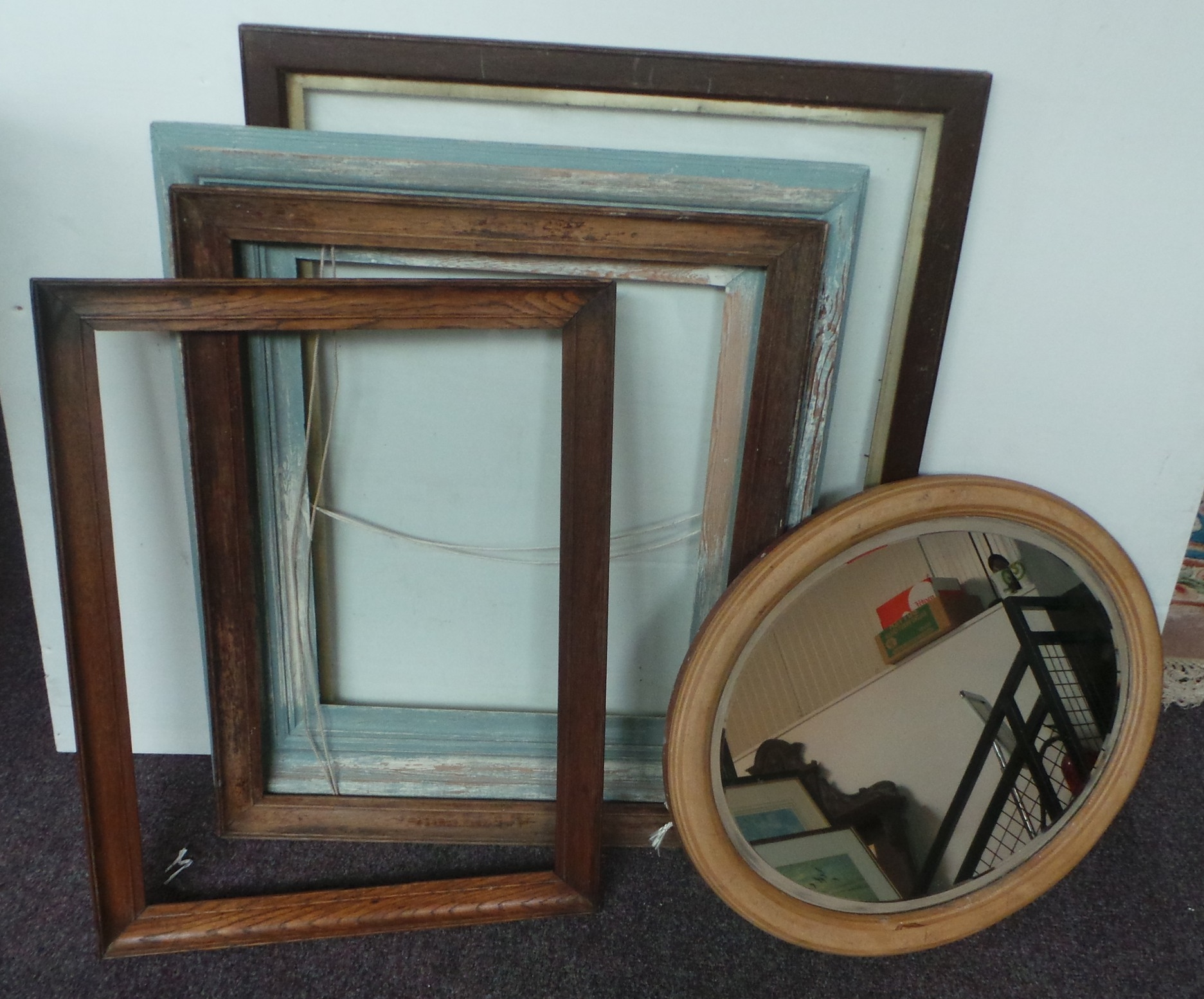 Assorted Lot of Frames and Mirror