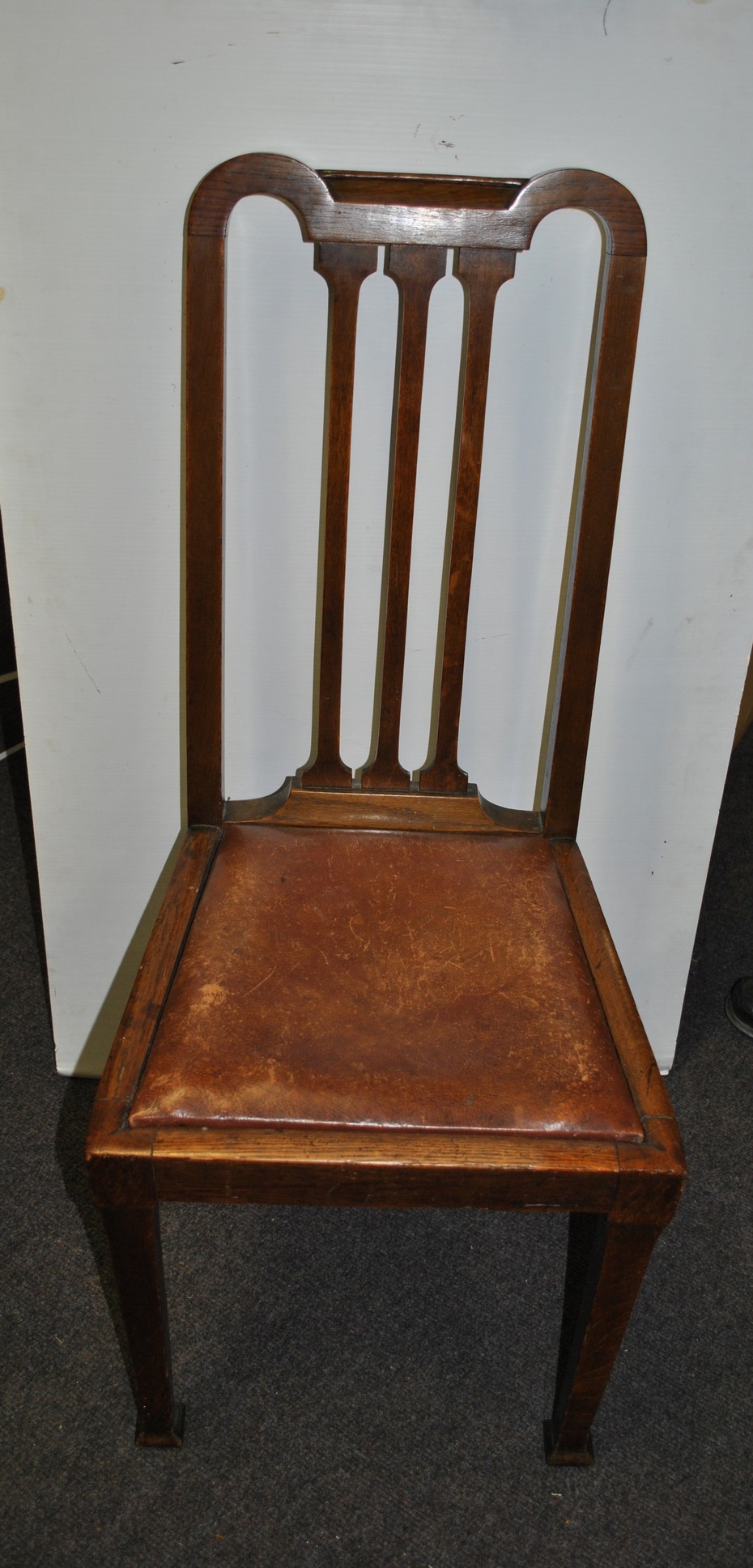 Lot 4x Oak Dining Room Chair