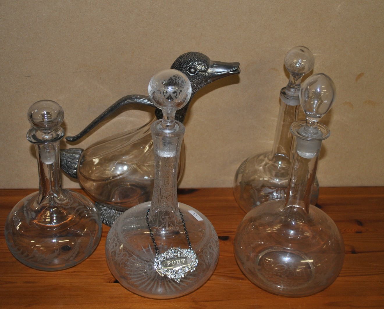 Lot of 5x Decanters