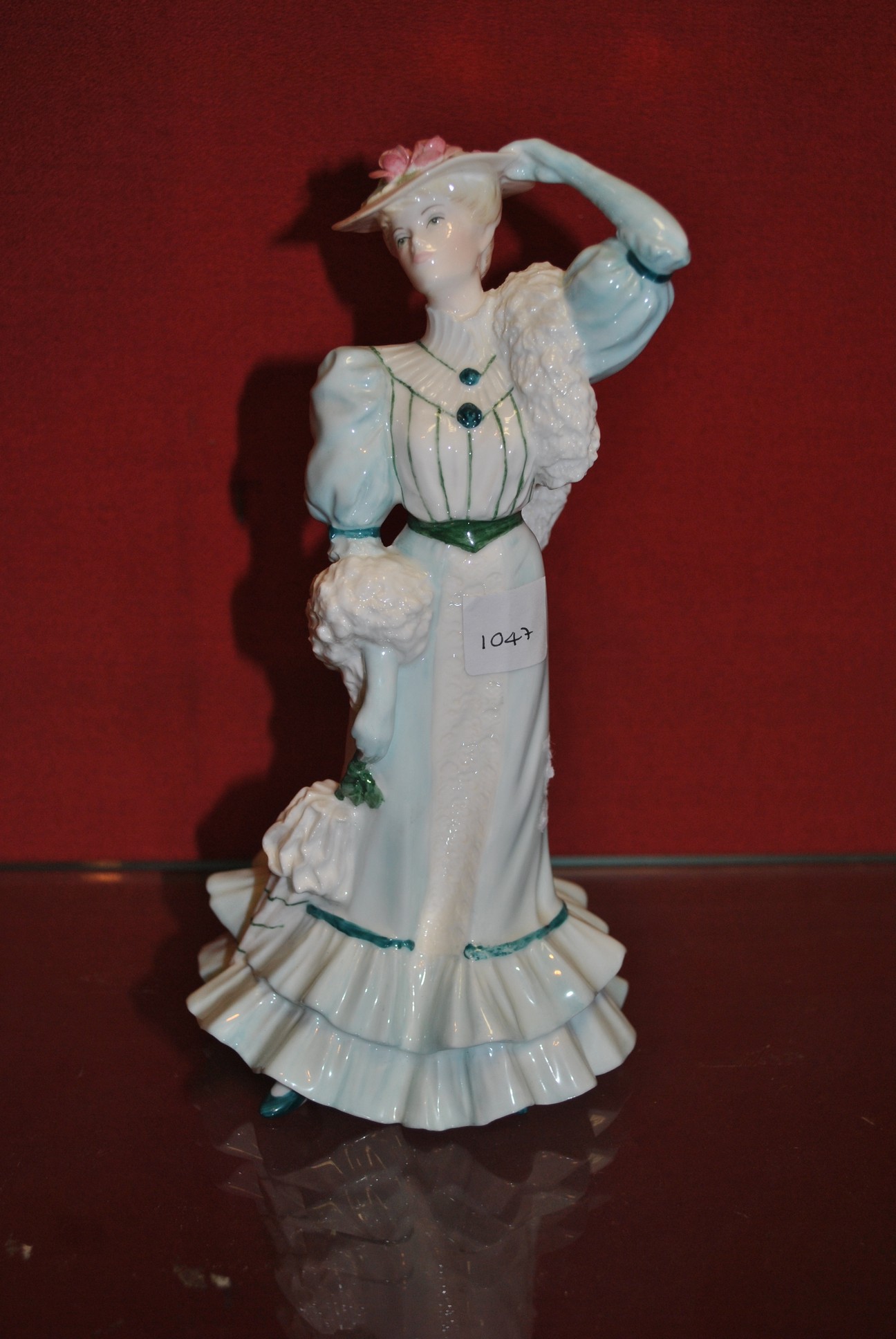 Coalport Figure - The Golden Age ""Beatrice at the Garden Party