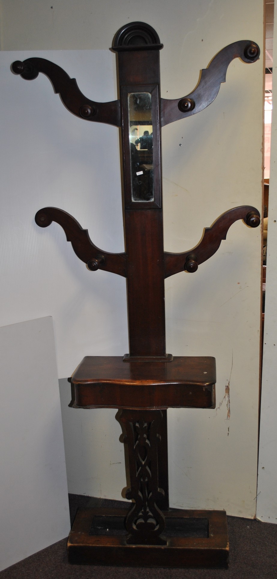 Victorian Mahogany Hall Stand