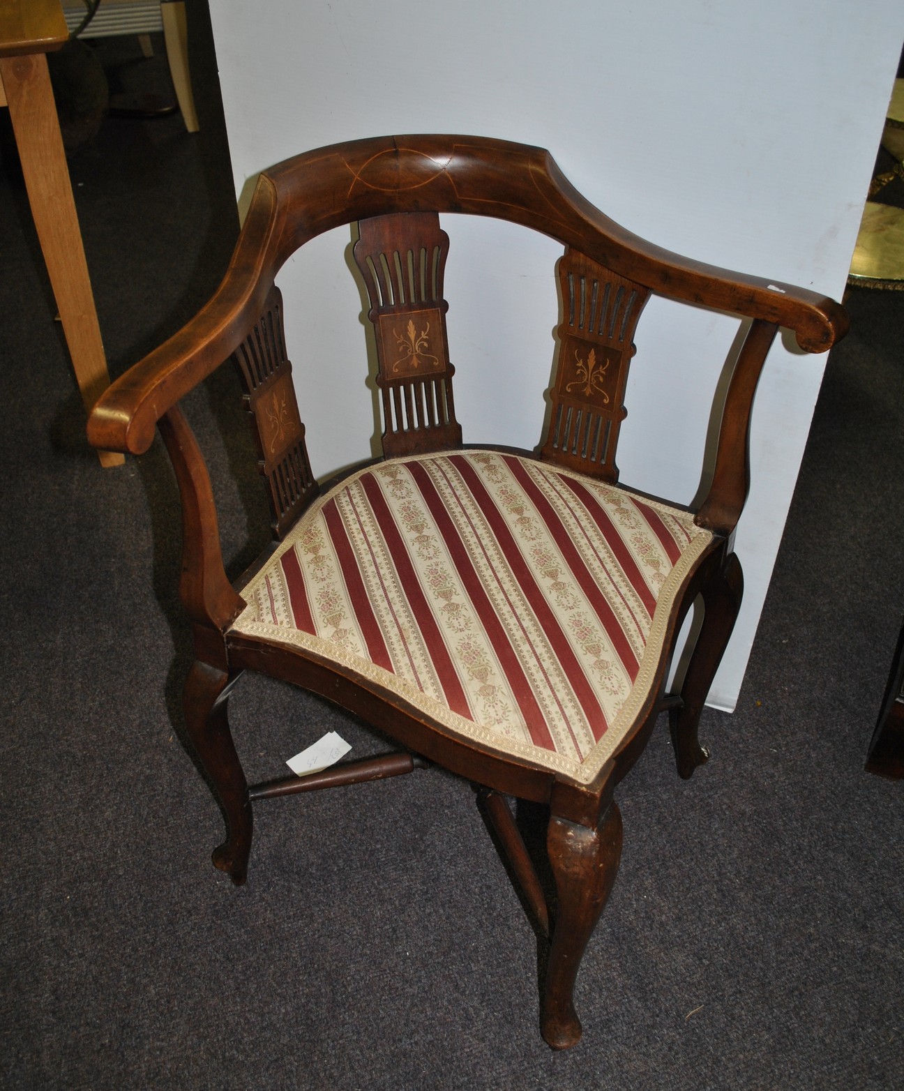 Inlaid Corner Chair