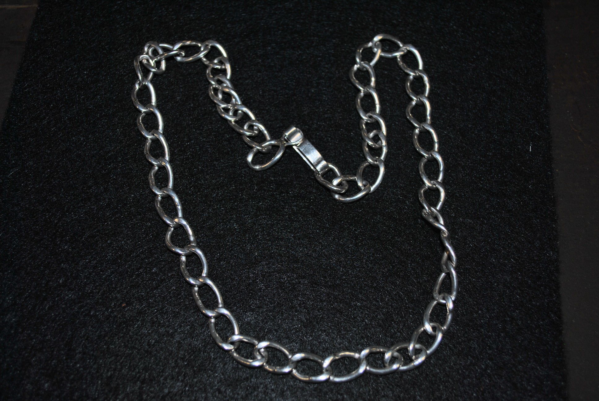 Heavy Silver Curb Necklace