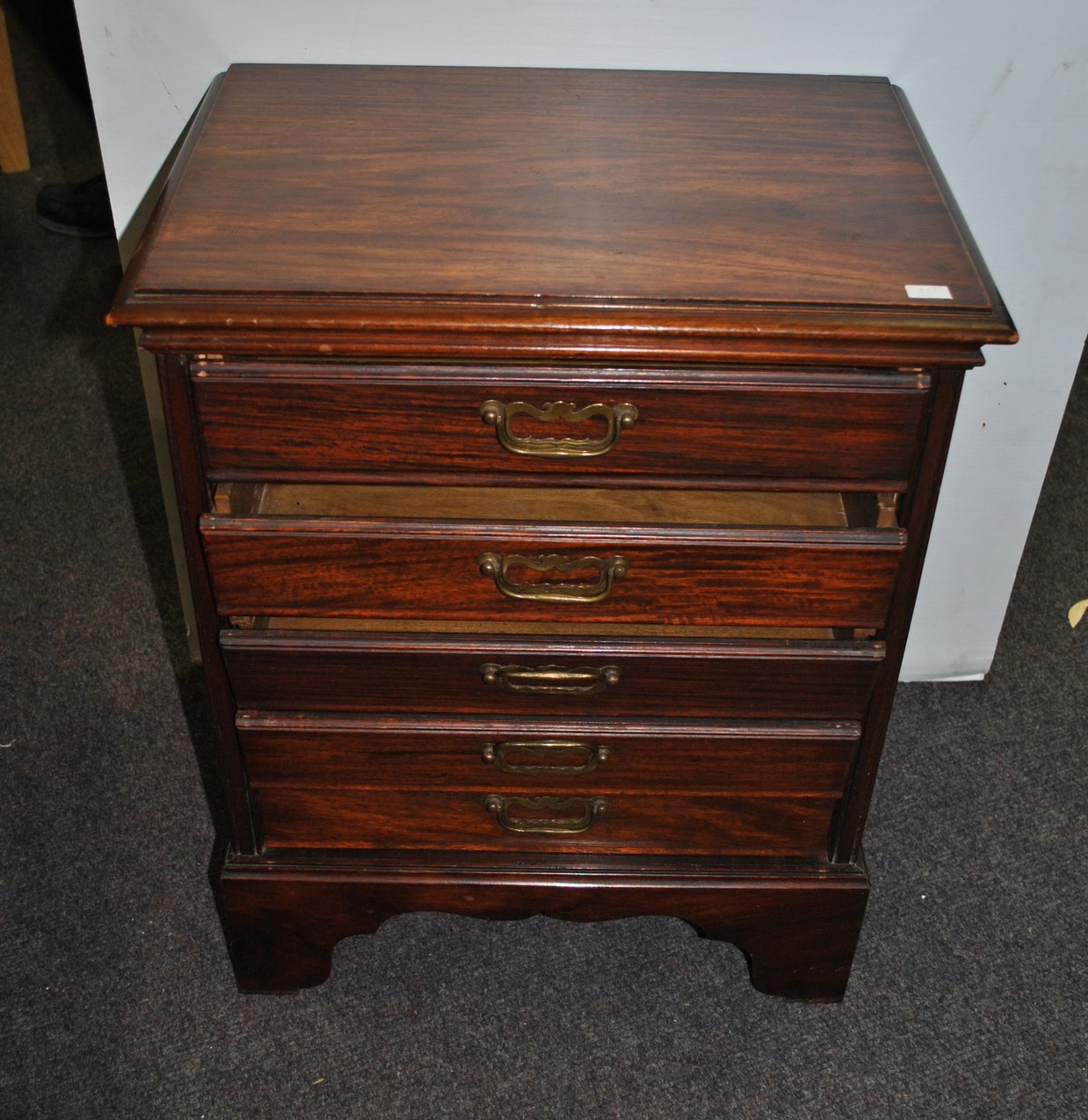 4 Drawer Mahogany Music Cabinet