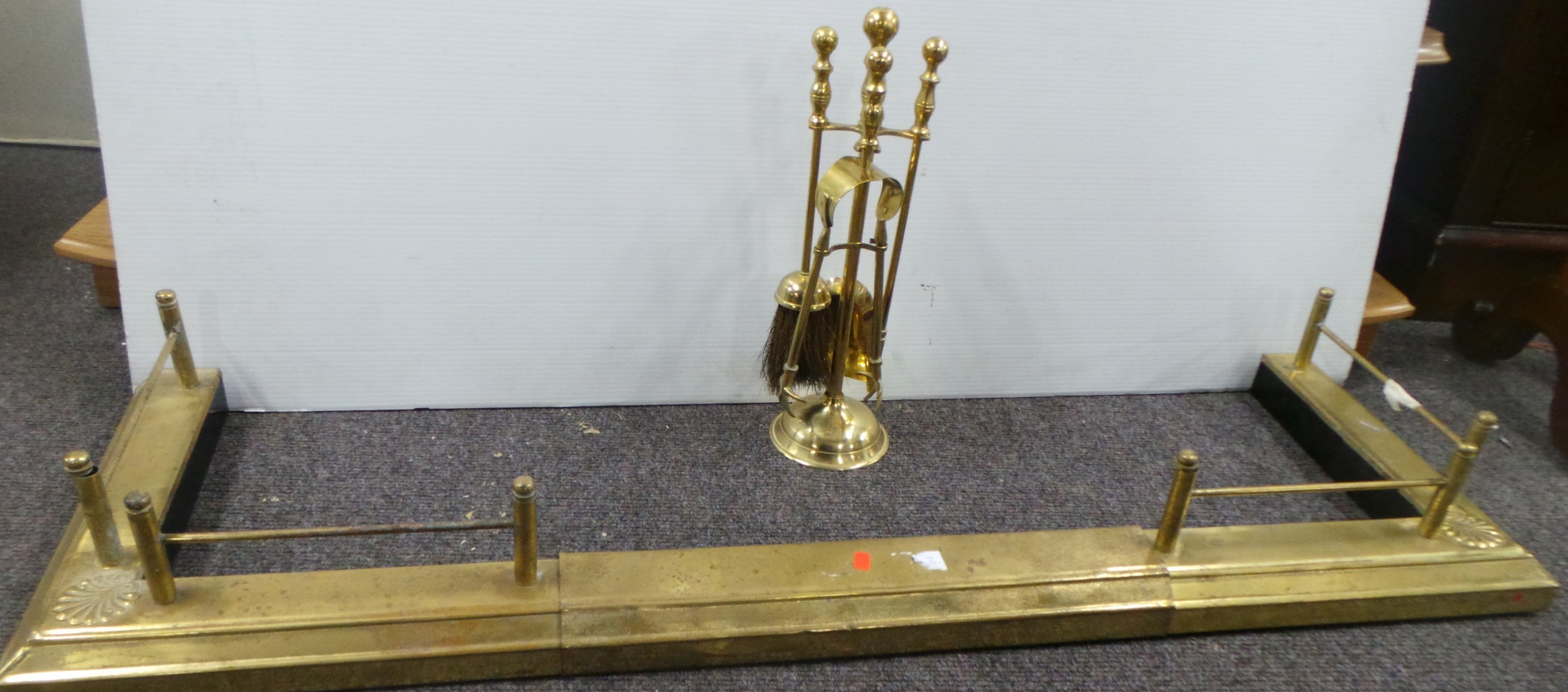 Brass Fender and Companion Set