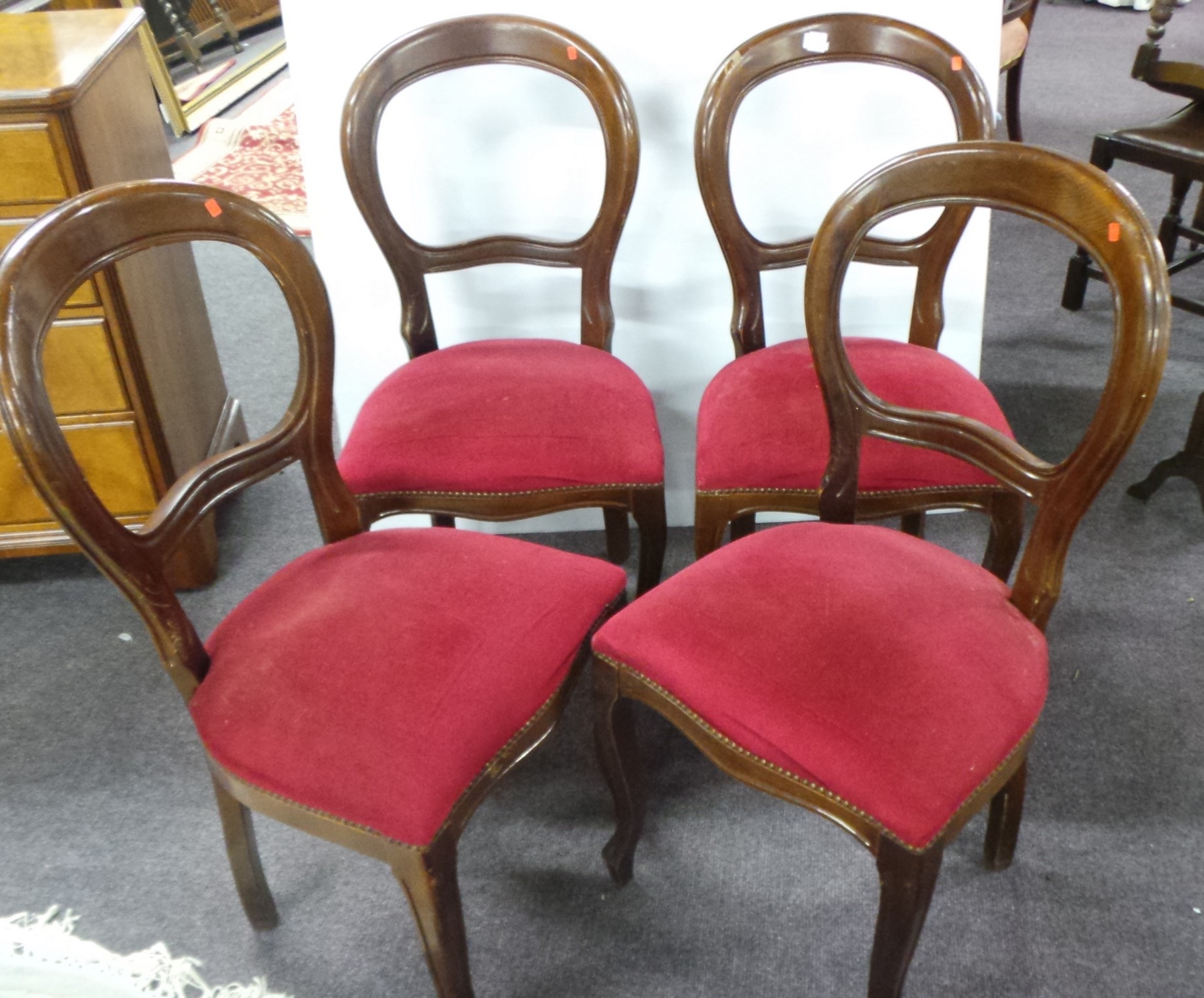 Set of 4x Mahogany Dining Room Chairs