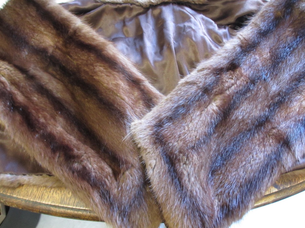 Medium brown fur stole