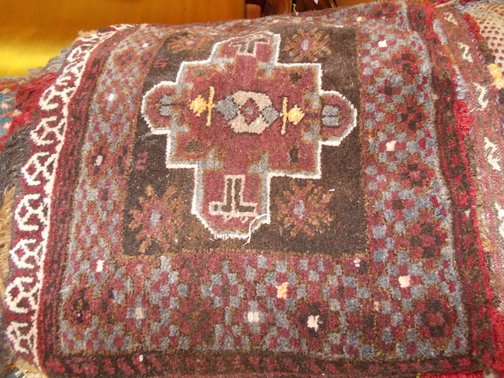 Group of five various Middle Eastern tent bags