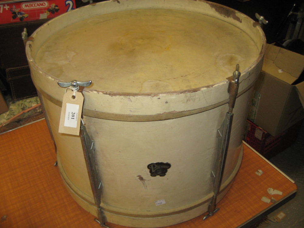 1960's Large wooden bass drum from the President series