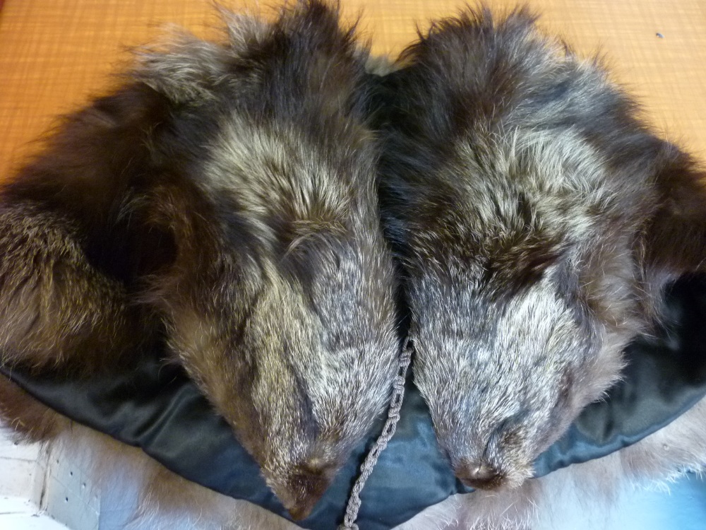 Three various fur stoles