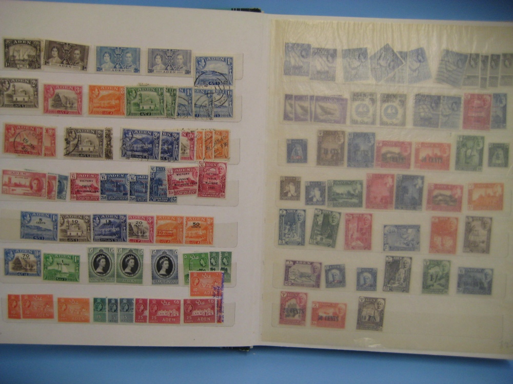 Stock book containing a collection of Commonwealth stamps