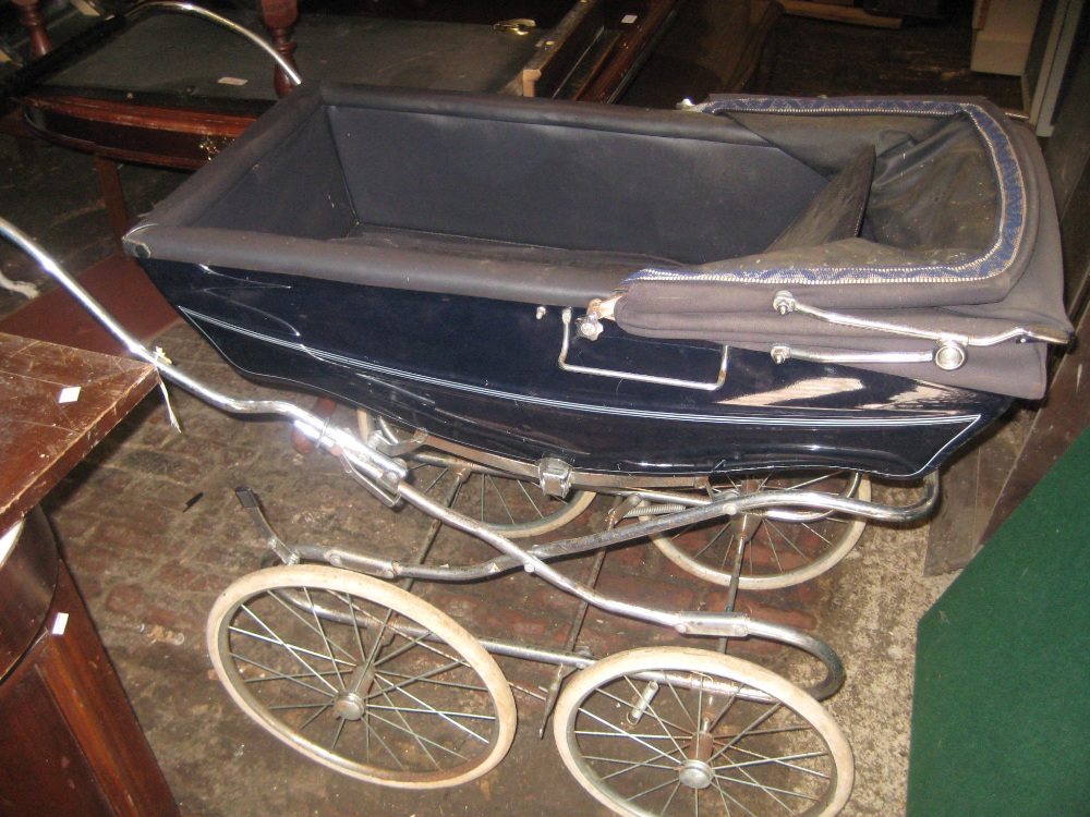 Blue Silver Cross pram