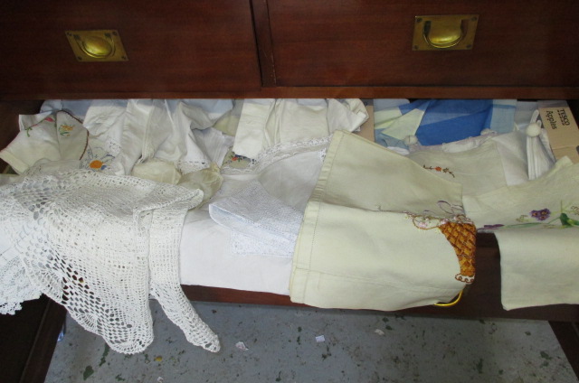 Two boxes containing a quantity of various textiles