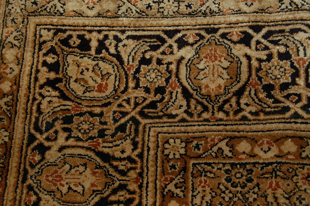 Qum rug with lobed medallion and all-over Herati design with multiple borders, 1.4m x 2.1m - Image 5 of 6