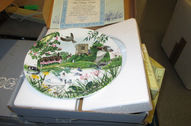 Collection of Wedgwood boxed Limited Edition plates, ' Country Panorama ' together with two boxed