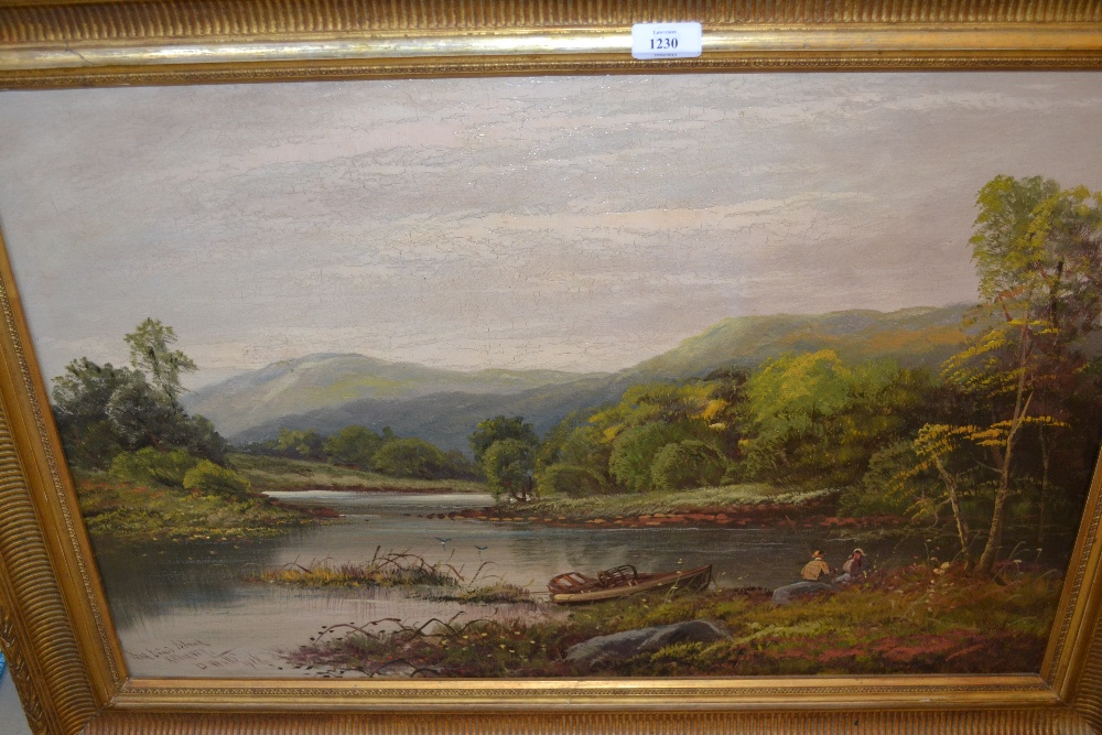 D. Watts, pair of early 20th Century oil on canvas, country landscape and river landscape with